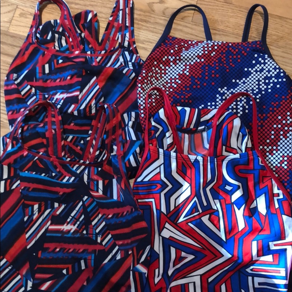 4 Speedo one piece swim suits